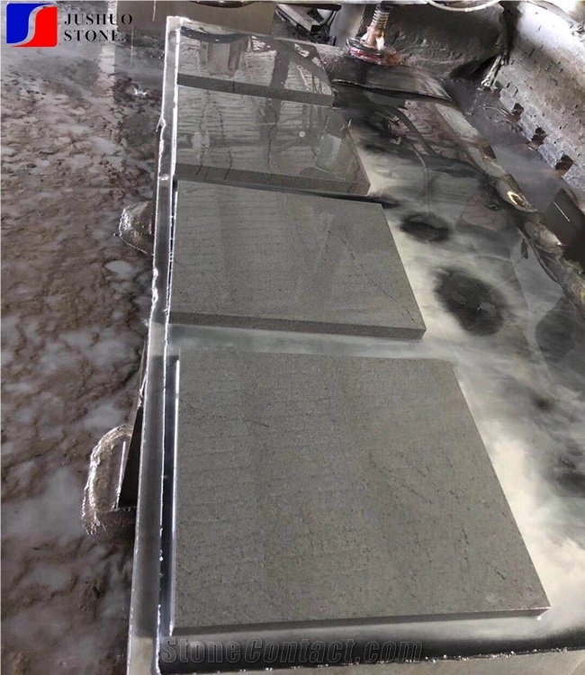 Honed Hainan Quarry Black Lava Honed Tile Wallings