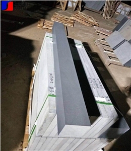 Honed Surface Hainan Black Basalt Kerbstone Edging