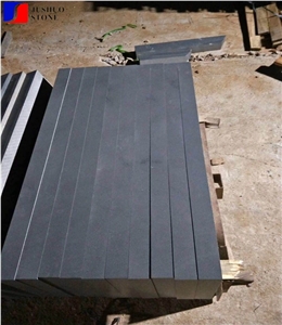 Honed Surface Hainan Black Basalt Kerbstone Edging