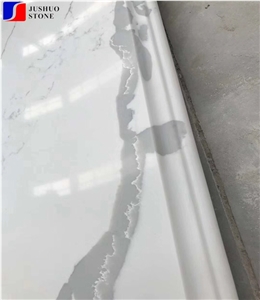 Manmade White Quartz Countertop Island Desk Top