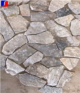 Mixed Color Irregular Shape Granite Cubes Walling