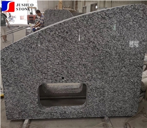 Natrual Hubei White Spray Grey Kitchen Bar Tops