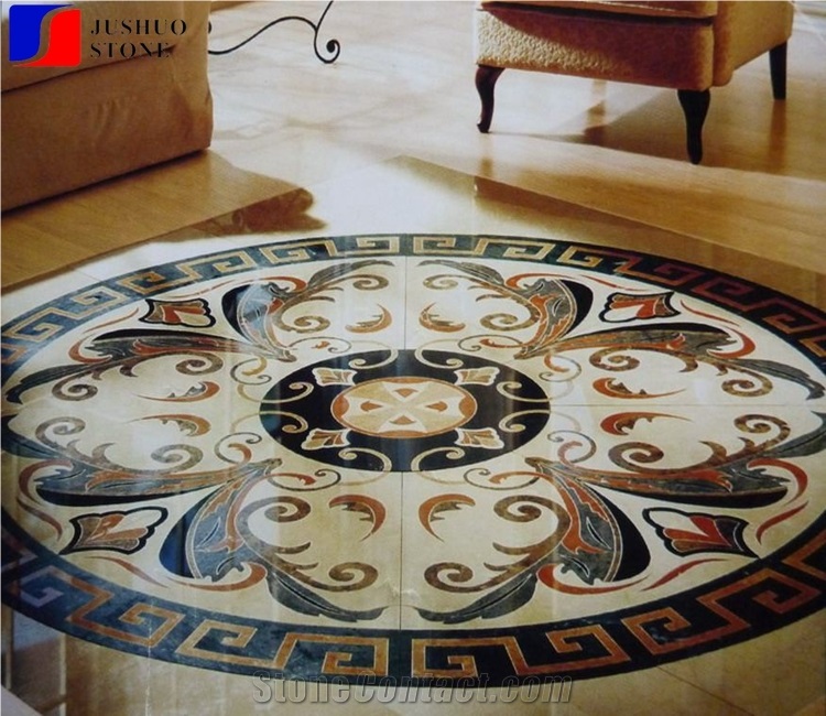 Round Polished Marble Medallions Stone for Sale