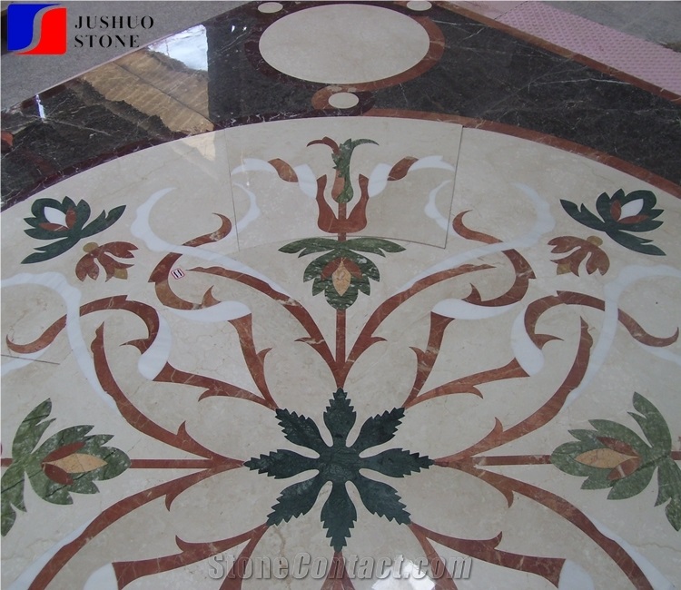 Round Polished Marble Medallions Stone for Sale