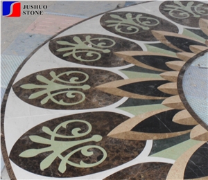 Round Polished Marble Medallions Stone for Sale
