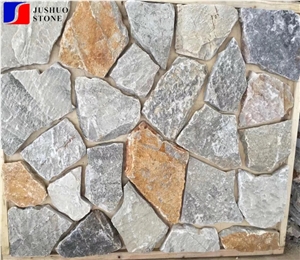 Split Natural Cobblestone Paving Mats Walling Cube