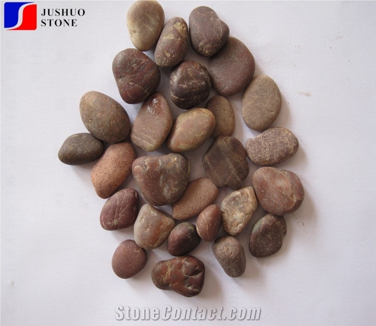 Tumbled Pebble Walkway Natural Garden River Pebbles