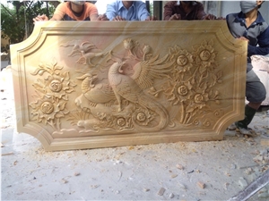 Carved Stone Relief, Embossment High Relief