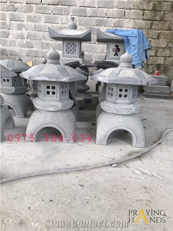 Lantern Garden Landscaping, Marble Japanese Lanterns