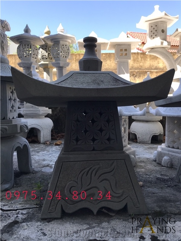 Lantern Garden Landscaping, Marble Japanese Lanterns