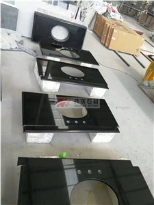 Absolute Black Granite Prefab Vanity Tops for Bath Absolute Black Granite Prefab Vanity Tops for Bath