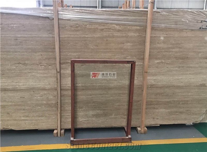 Beige Honed Walnut Travertine for Large Wall Tile