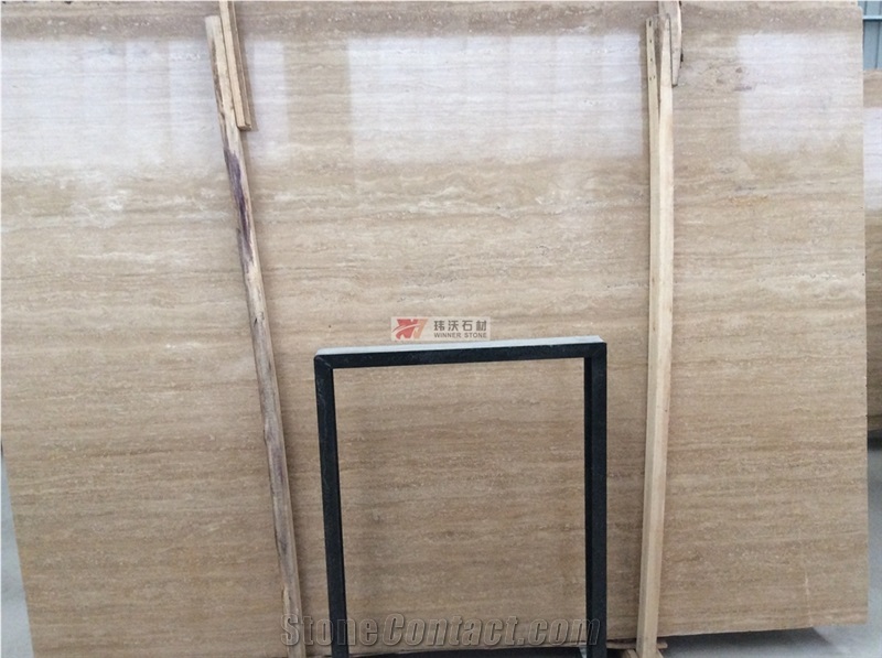 Beige Honed Walnut Travertine for Large Wall Tile