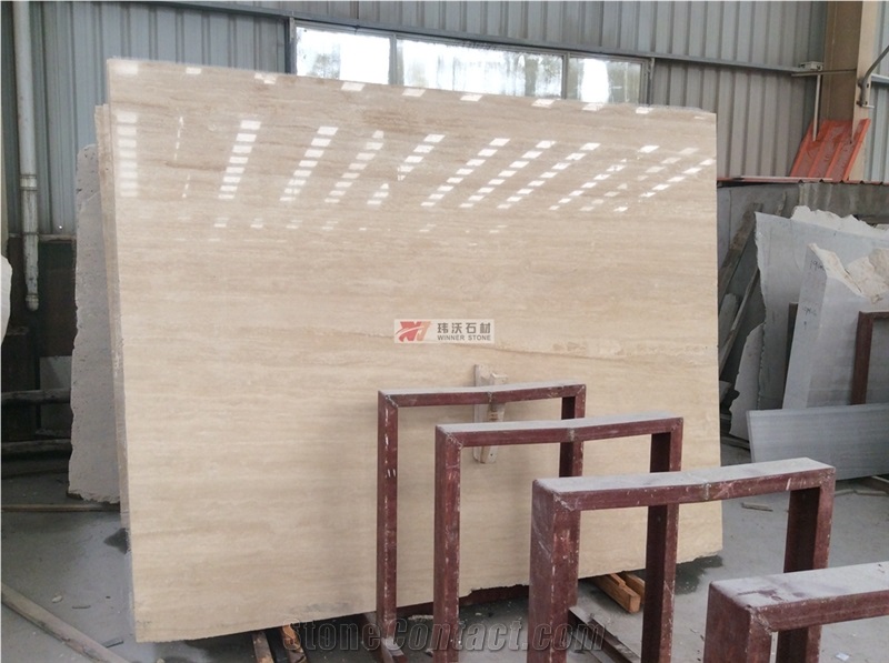 Beige Honed Walnut Travertine for Large Wall Tile