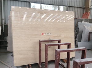 Beige Honed Walnut Travertine for Large Wall Tile