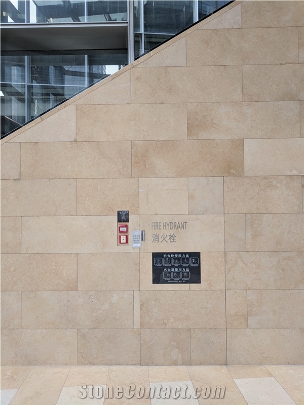 Beige Marble Golden Sinai Marble Wall Tiles