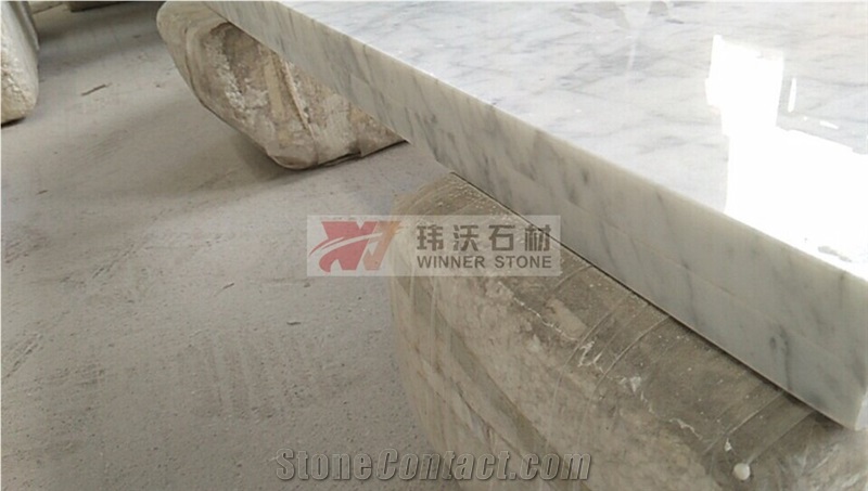 Bianco Carrera White Marble Precut Vanity Top