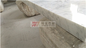 Bianco Carrera White Marble Precut Vanity Top