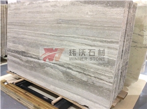 Big Honed Filled Surface Silver Travertino Slab Big Honed Filled Surface Silver Travertino Slab