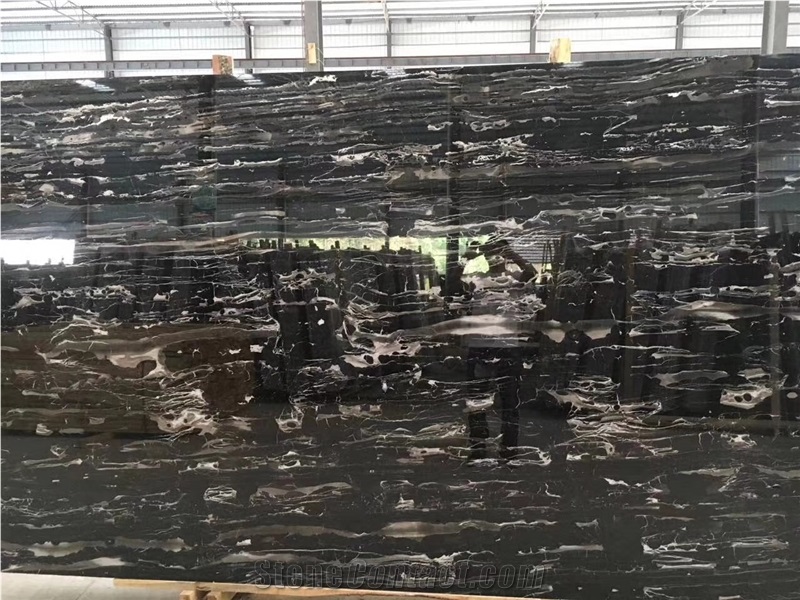 Black and White Marble Name Silver Dragon Slabs
