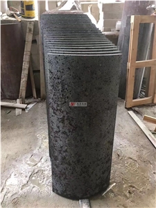 Black Basalt Tiles Outdoor Pavement Stone