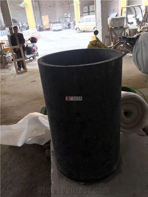 Black Basalt Tiles Outdoor Pavement Stone