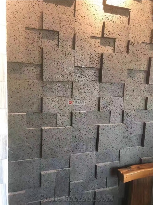 Black Basalt Tiles Outdoor Pavement Stone