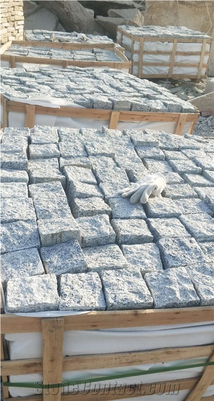 Black Granite G684 Cube Stone Exterior Patio Paver
