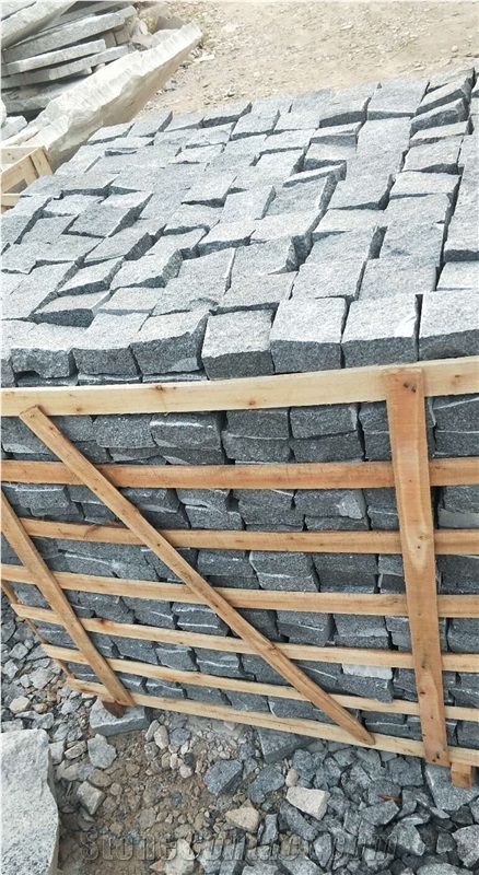Black Granite G684 Cube Stone Exterior Patio Paver