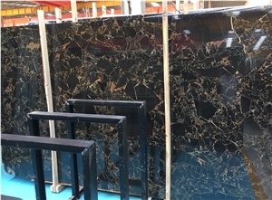 Black Portoro Gold Marble Slab Black Portoro Gold Marble Slab