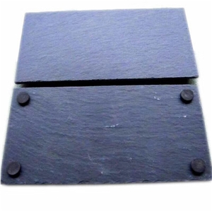 Black Slate Panel Tiles Kitchen Boards Dining Tray