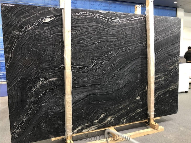 Black Wooden Marble Stone Bookmatch Table Tops
