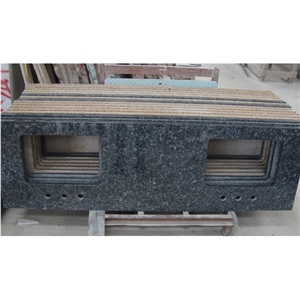 Blue Pearl Granite Countertops with Backsplash