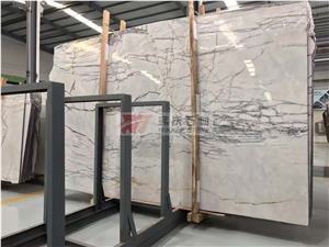 Book Matching Milas Lilac Polishing Marble Slabs