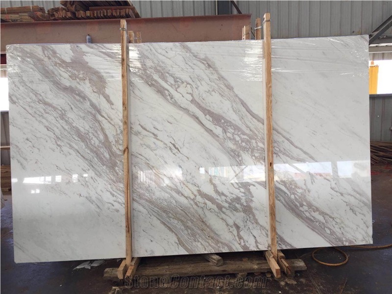 Book Matching Volaks Spider White Marble Slab