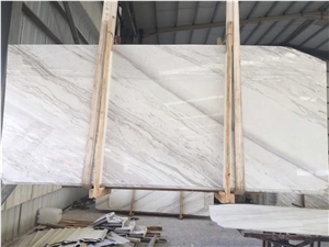 Book Matching Volaks Spider White Marble Slab