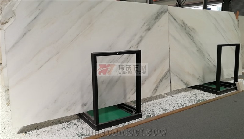 Bookmatching White Jade Marble Wall Cladding Slabs