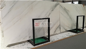 Bookmatching White Jade Marble Wall Cladding Slabs