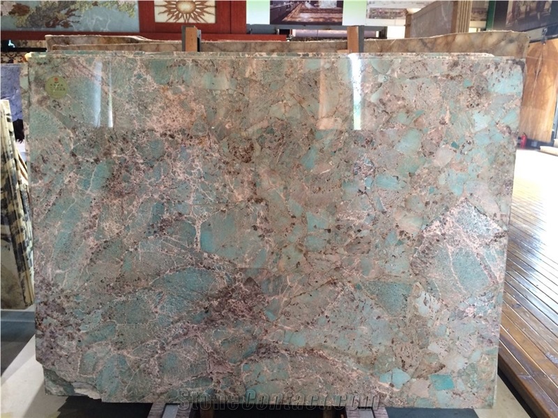 Brazil Amazonita Green Granite Slabs