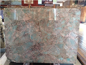 Brazil Amazonita Green Granite Slabs