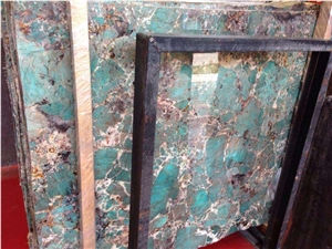 Brazil Amazonita Green Granite Slabs