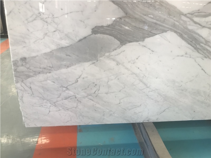 Calacatta Carrara White Marble Slab for Countertop