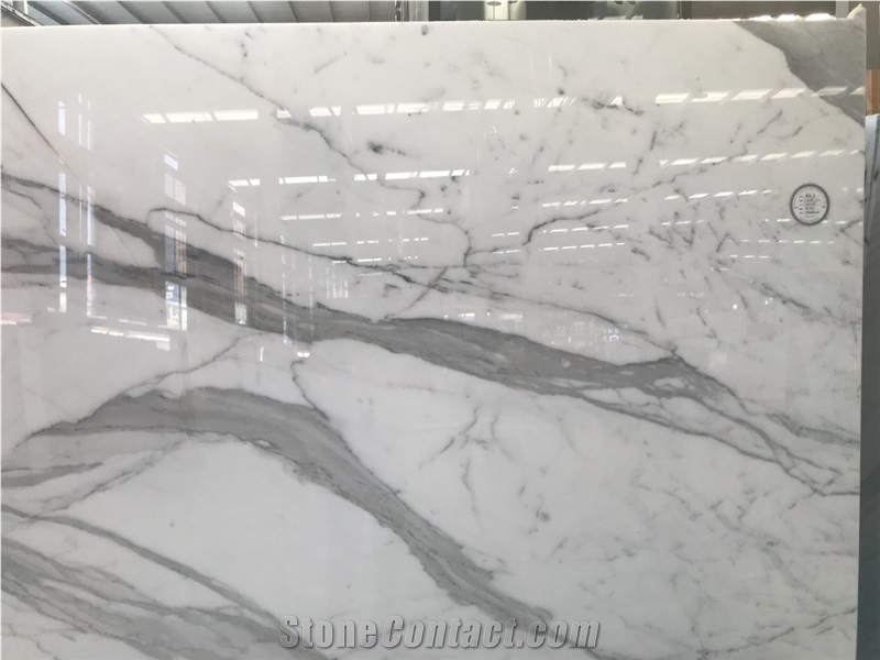 Calacatta Carrara White Marble Slab for Countertop