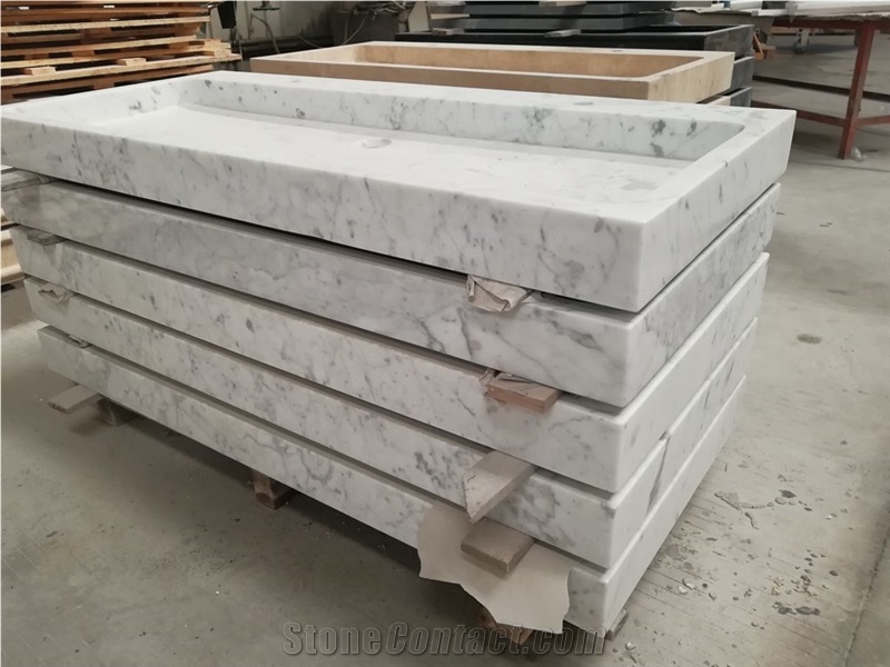 Carrara Marble Colors White Marble Sink Basin