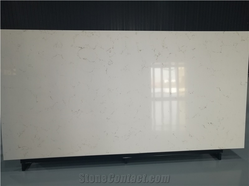 Carrara White Quartz Stone Bathroom Vanity Tops
