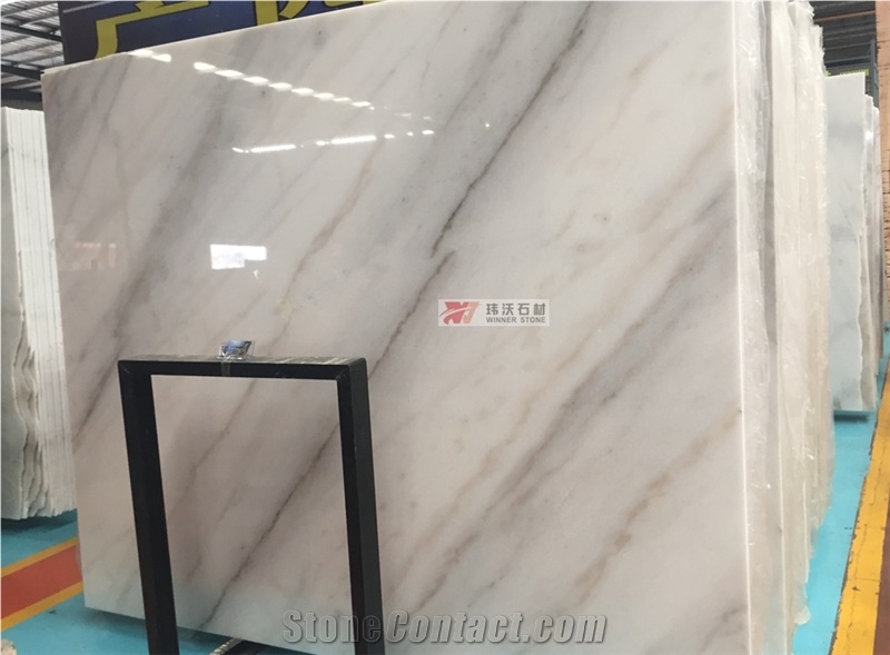 China Bianco Carrara Guangxi White Marble Slab