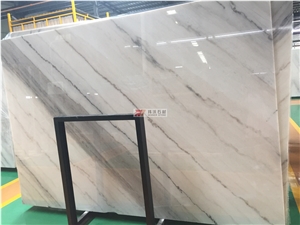 China Bianco Carrara Guangxi White Marble Slab