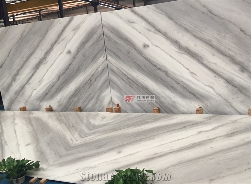 China Bianco Carrara Guangxi White Marble Slab