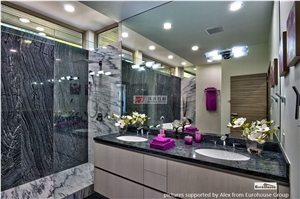 China Black Forest Marble Slab Subway Tiles
