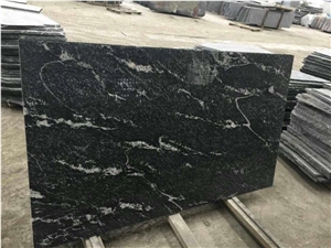 China Black Snowflake Granite Slabs,Flooring Tiles